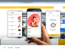 Tablet Screenshot of miraijapanese.com